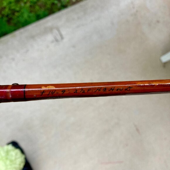 Vintage Heddon No. 14 Bamboo Fly Rod 9' w/ Soft & Hard Case Fishing - Picture 6 of 6